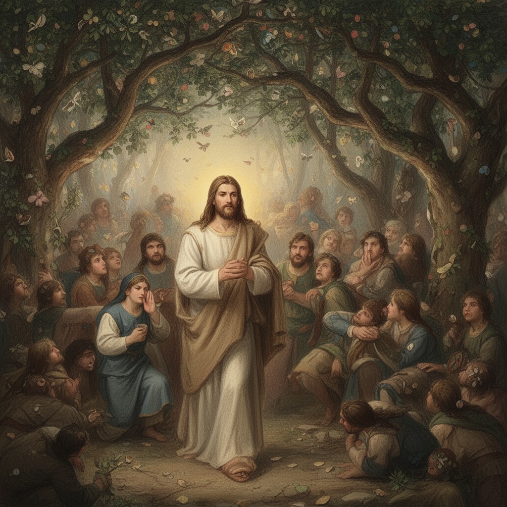 AI-generated illustration of Gethsemane prayer