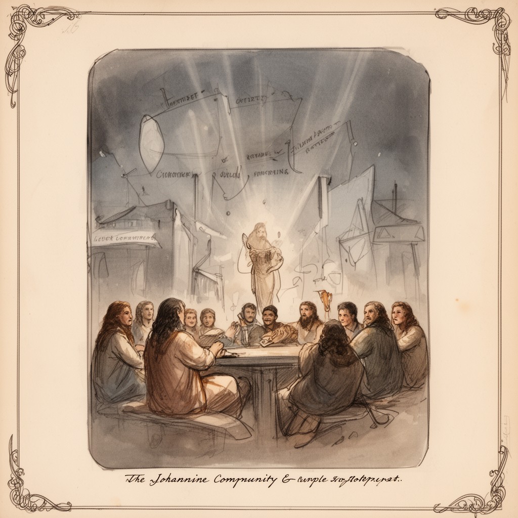 AI-generated illustration of Johannine community