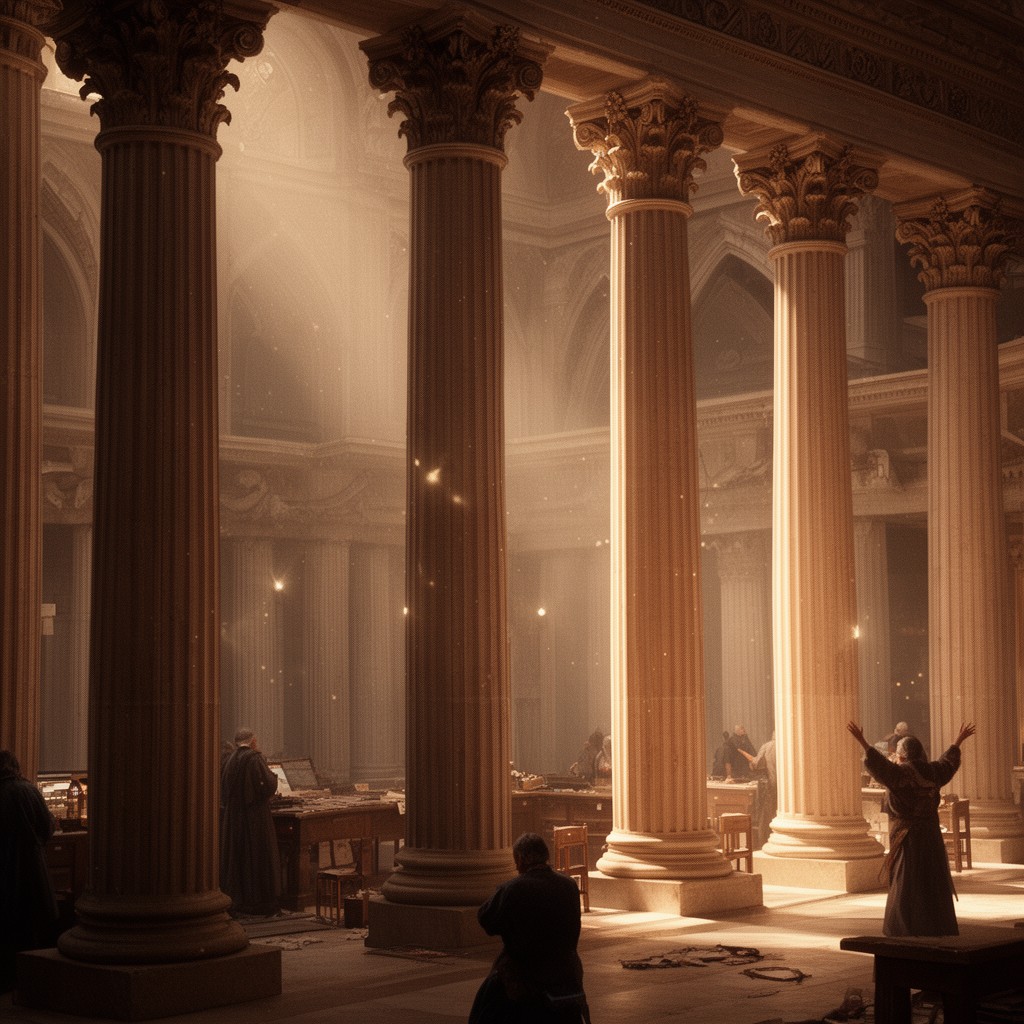 AI-generated illustration of Pillars of the Church