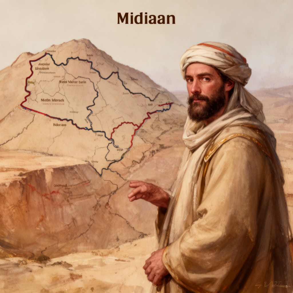 AI-generated illustration of Midian