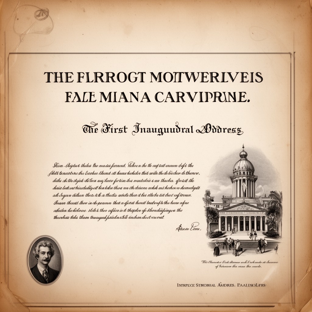 AI-generated illustration of First Inaugural Address
