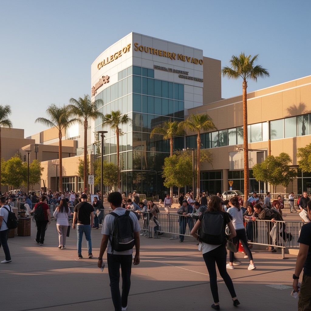 AI-generated illustration of College of Southern Nevada
