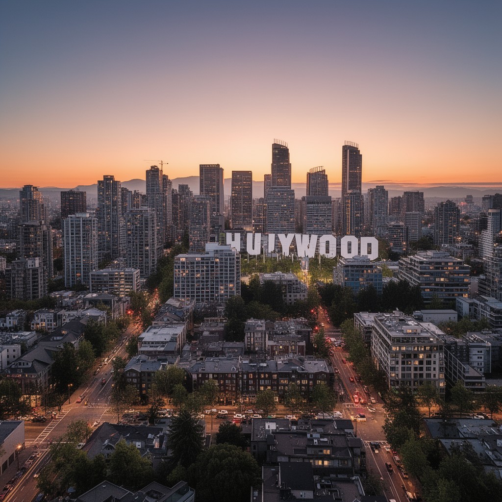 AI-generated illustration of Hollywood North