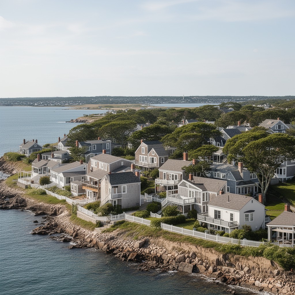 AI-generated illustration of Siasconset, Nantucket, Massachusetts, United States