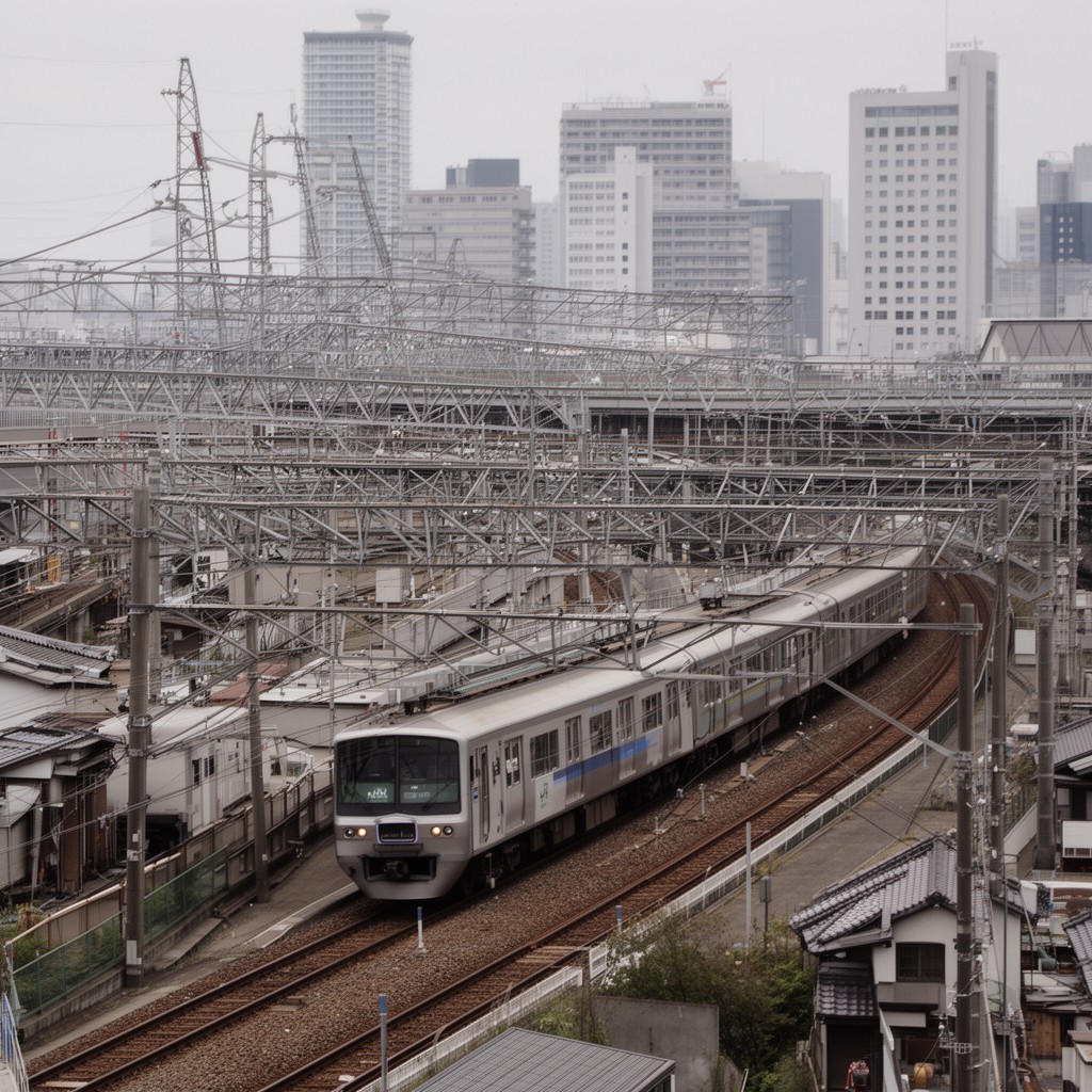 AI-generated illustration of JR Kyoto Line