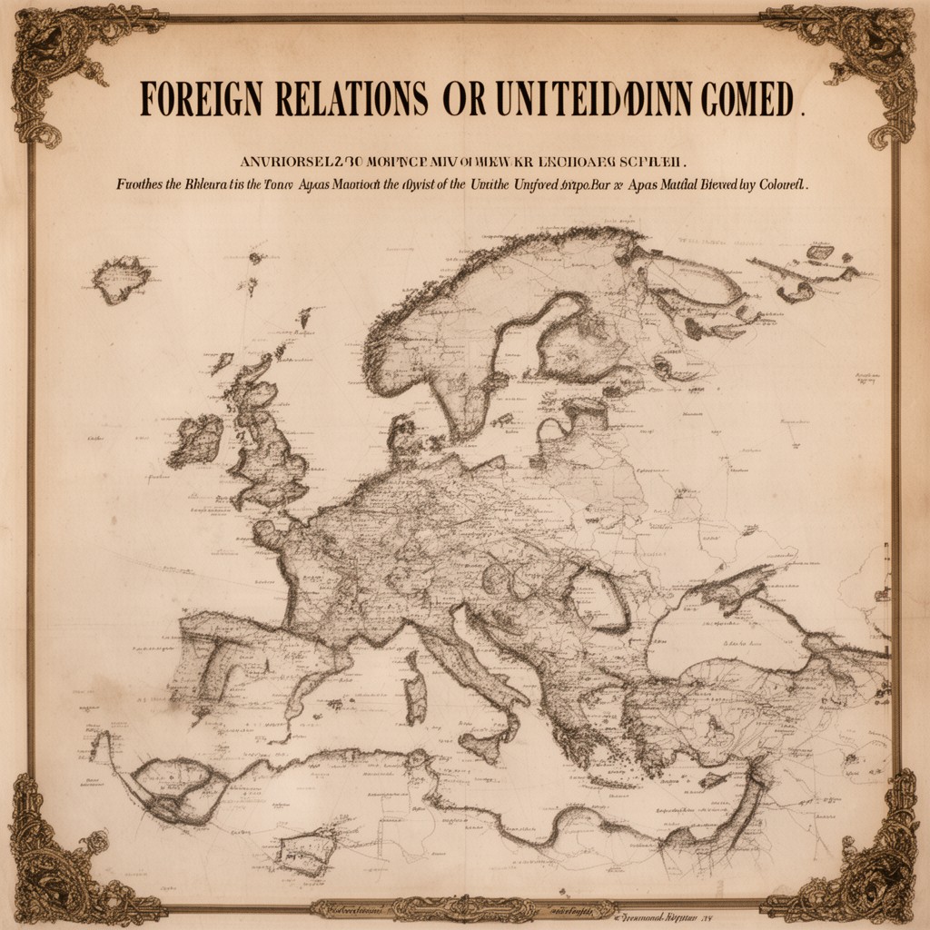 AI-generated illustration of Foreign relations of the United Kingdom (historical)