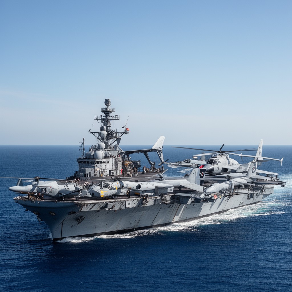 AI-generated illustration of French Naval Aviation