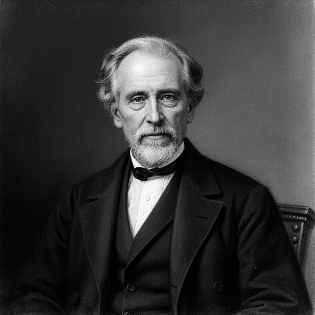 AI-generated illustration of Henry James Sr.