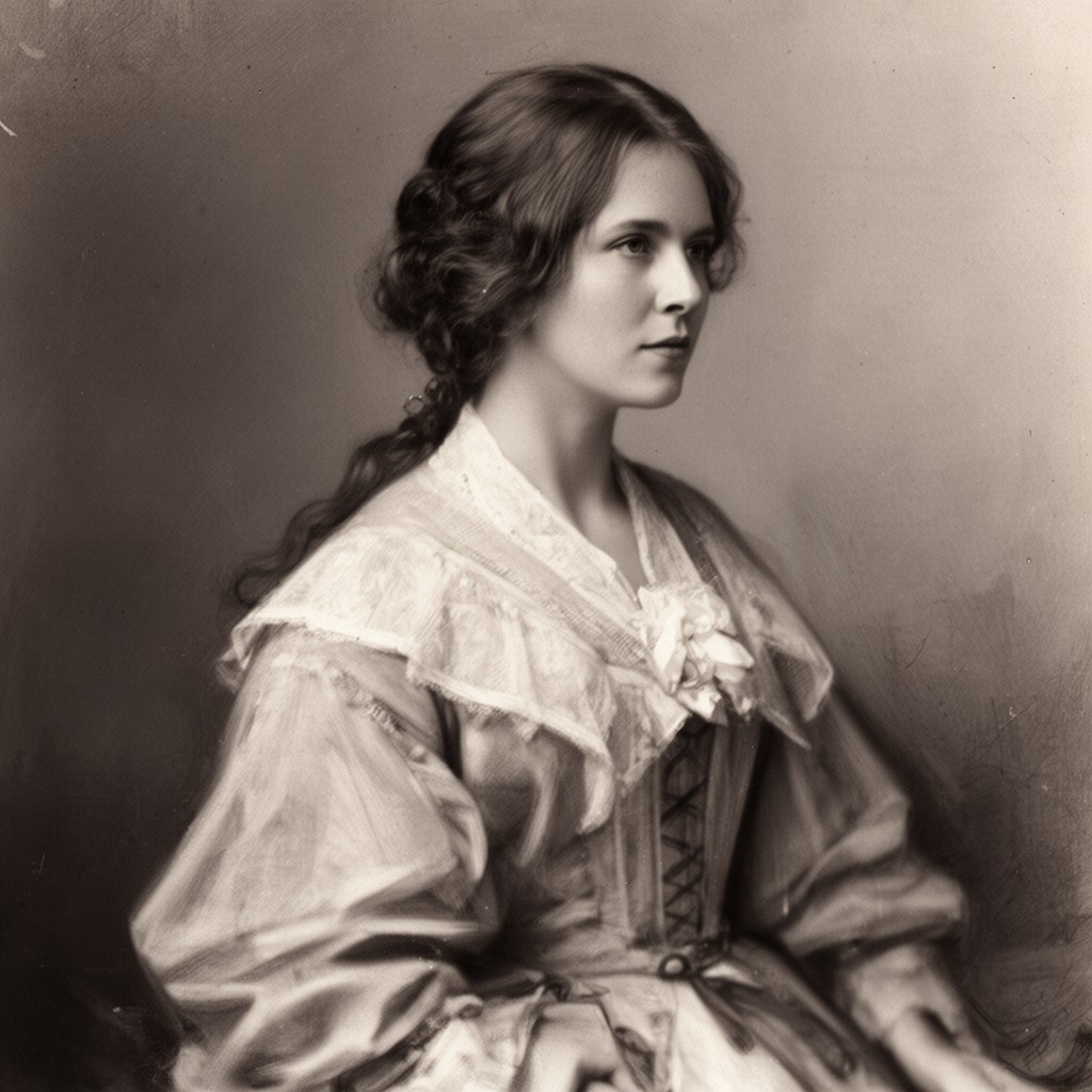 AI-generated illustration of Alice James