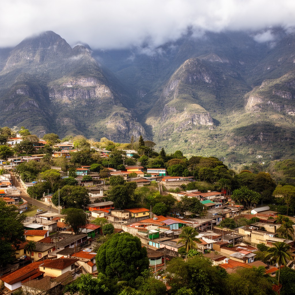 AI-generated illustration of southern Mexico