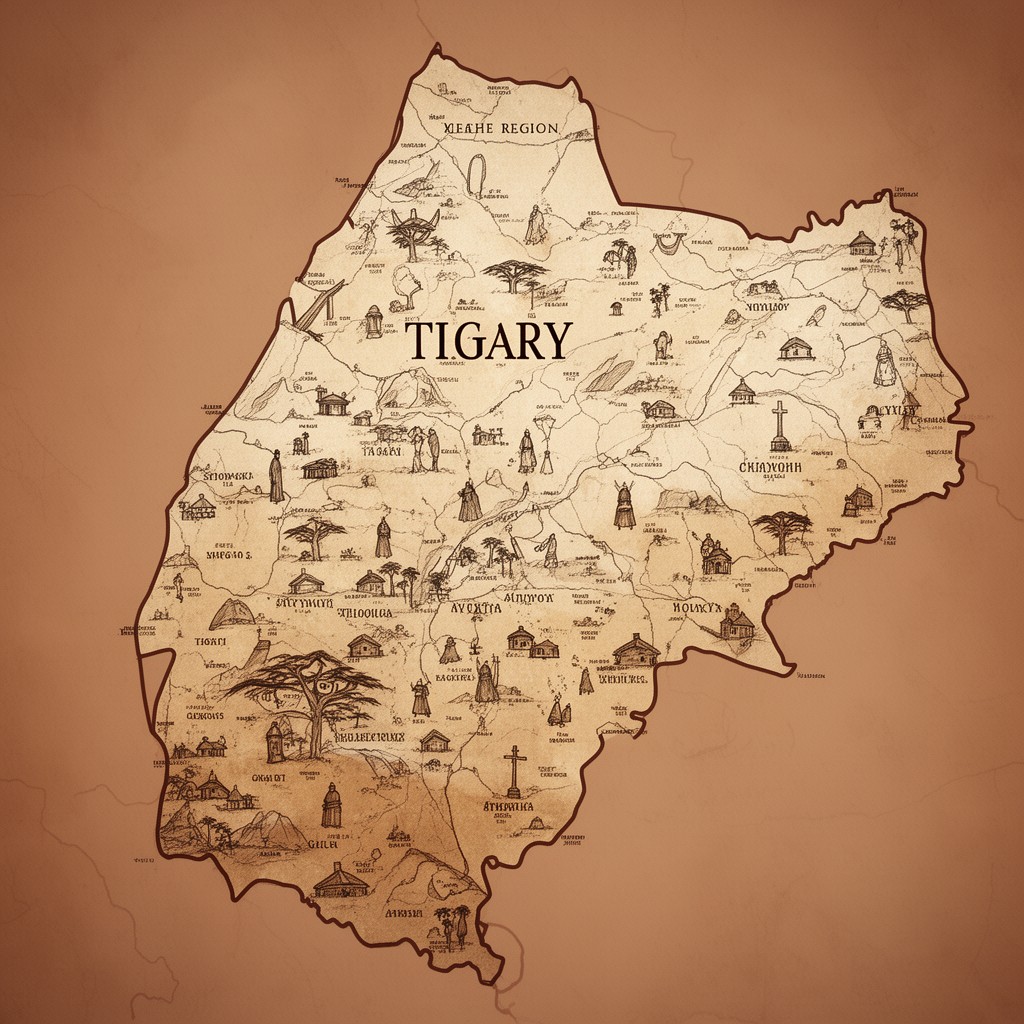 AI-generated illustration of Tigray region