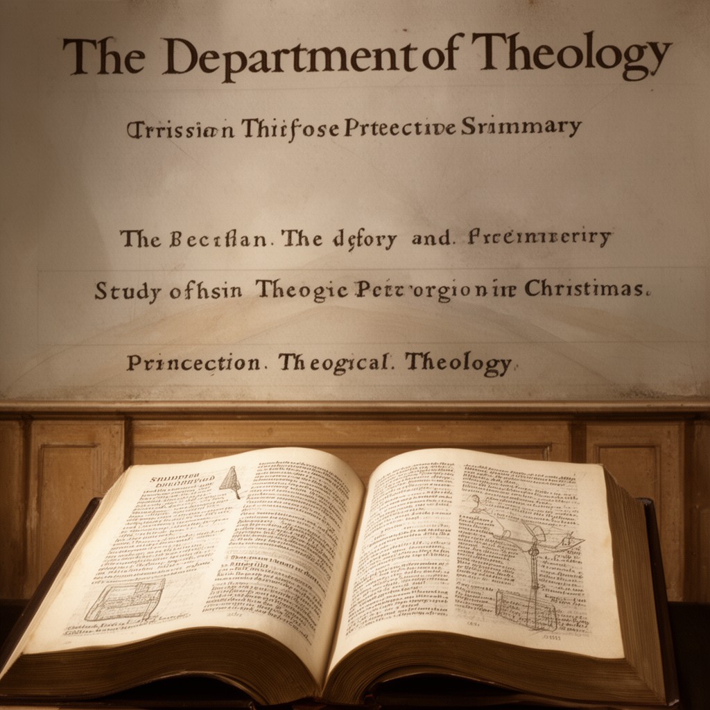AI-generated illustration of Department of Theology