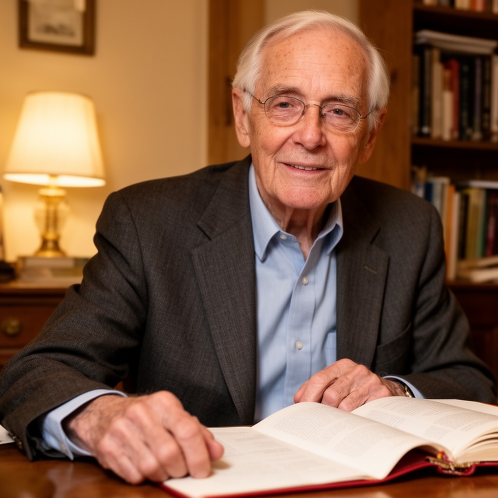 AI-generated illustration of Frederick Buechner