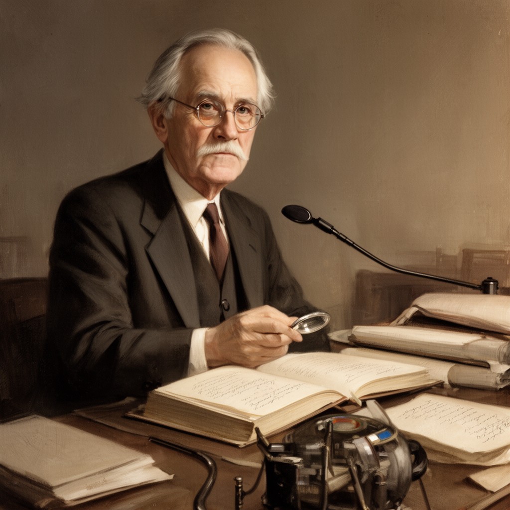 AI-generated illustration of Karl Barth (visiting)
