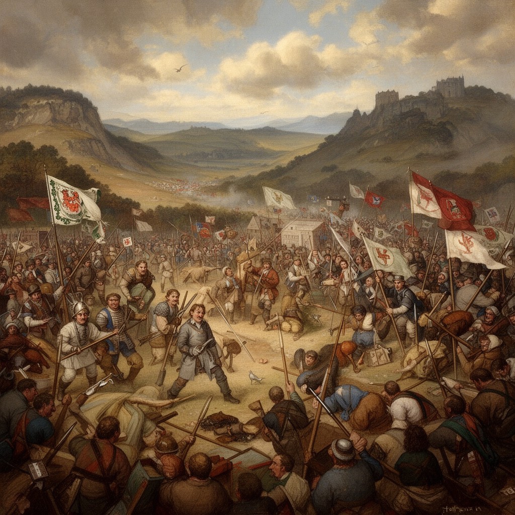 AI-generated illustration of Welsh Wars