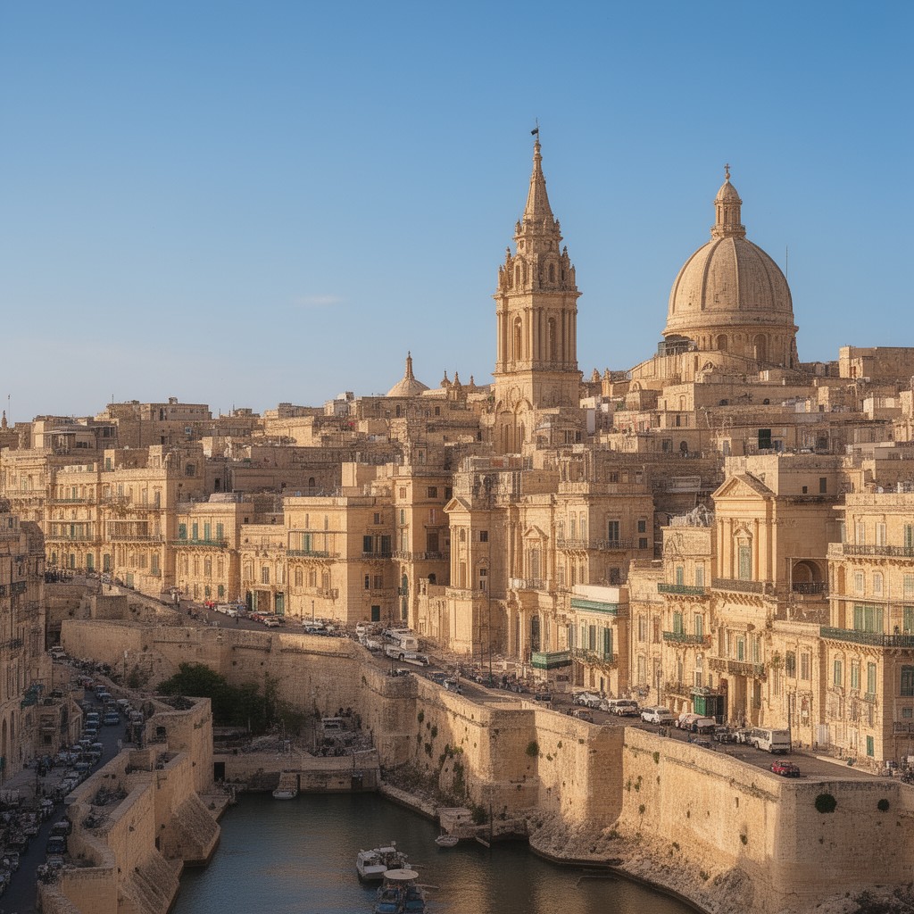 AI-generated illustration of Valletta