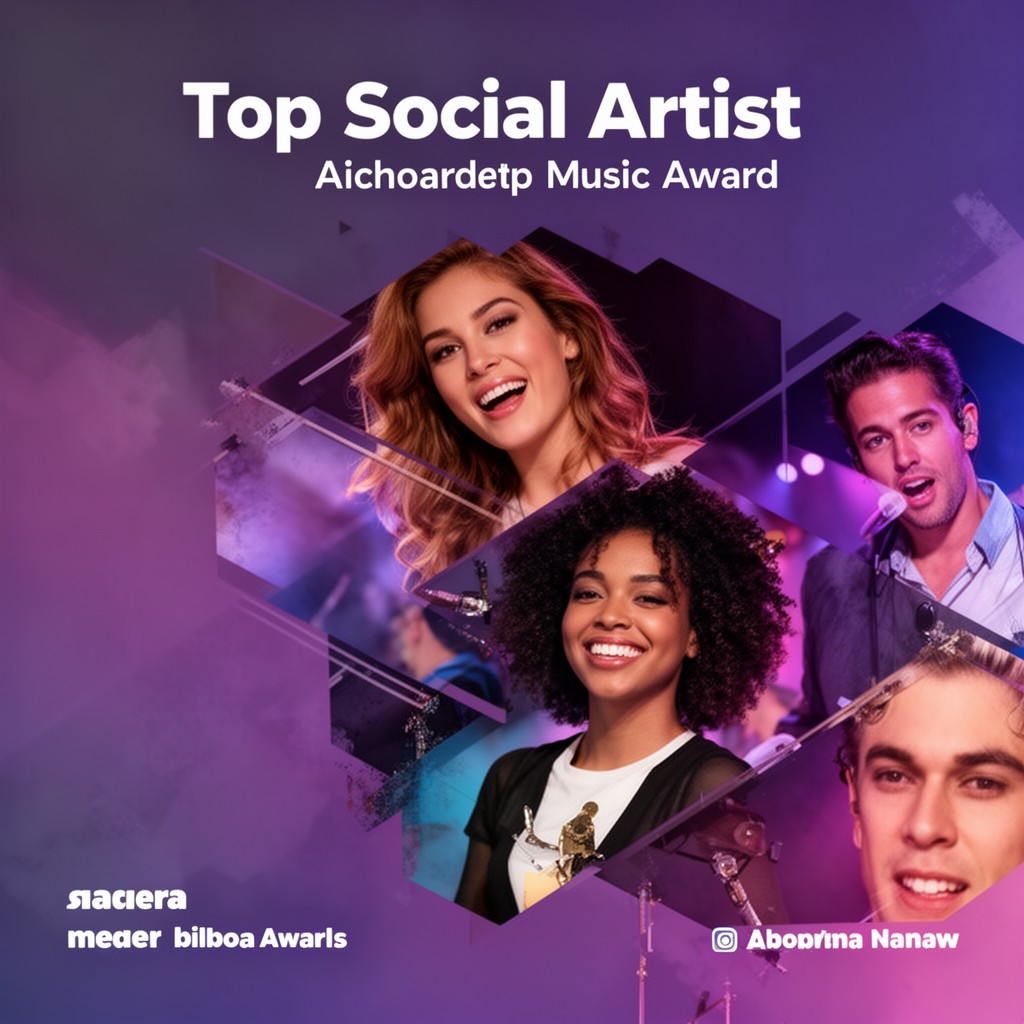 AI-generated illustration of Top Social Artist