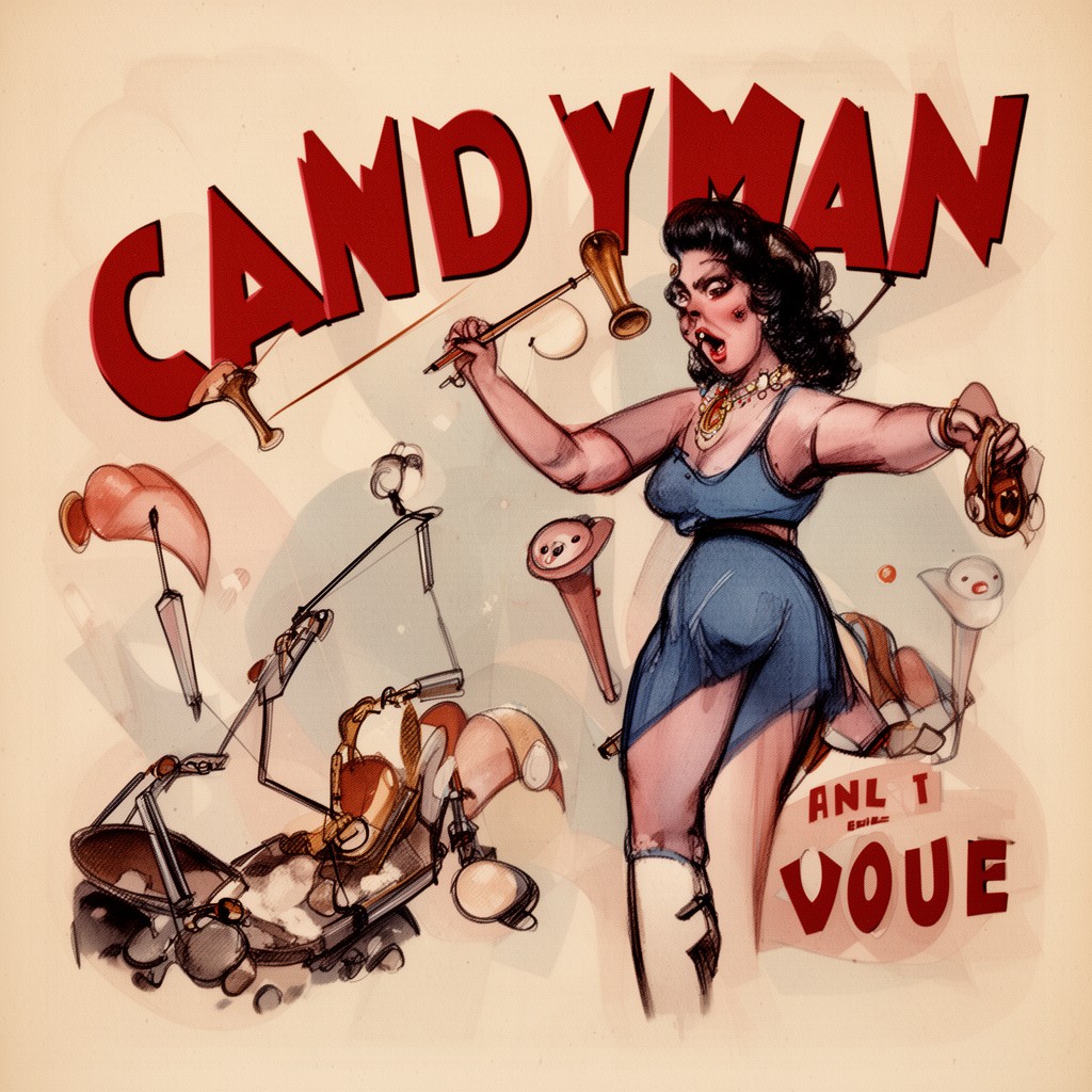 AI-generated illustration of Candyman