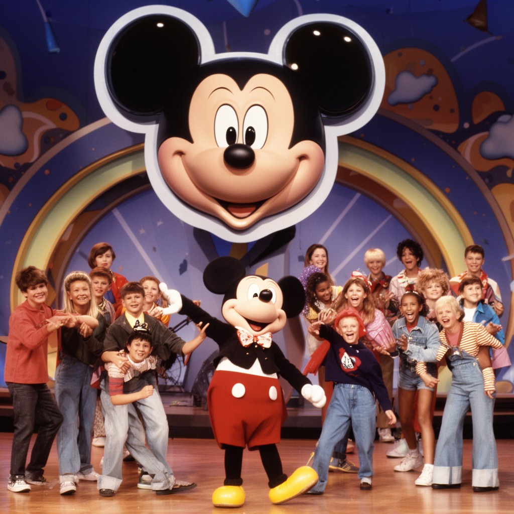 AI-generated illustration of Mickey Mouse Club (1993 TV series)