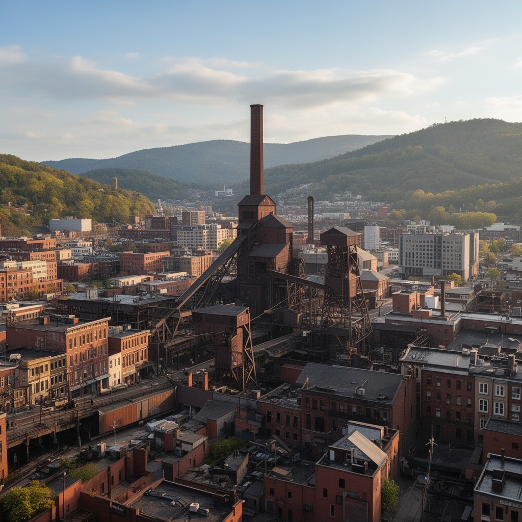AI-generated illustration of Scranton, Pennsylvania, United States