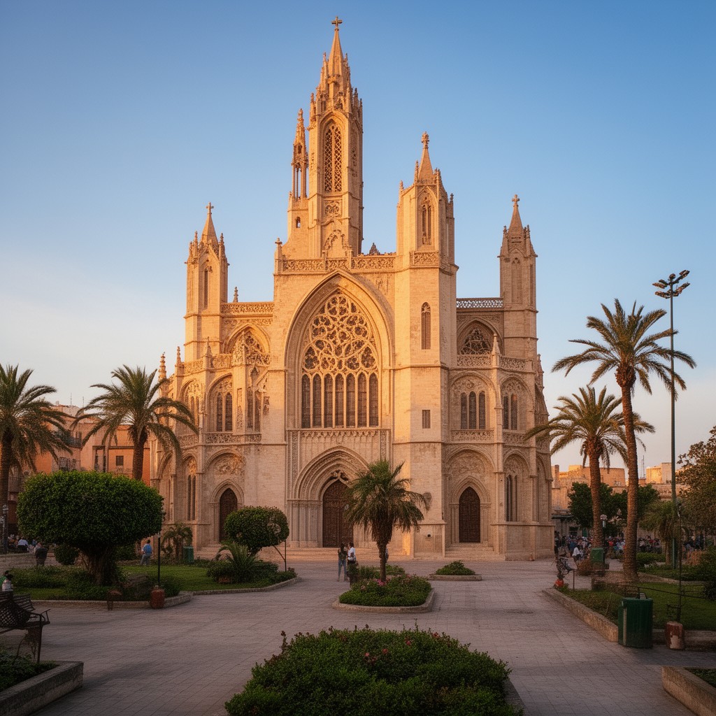 AI-generated illustration of Rabat Cathedral