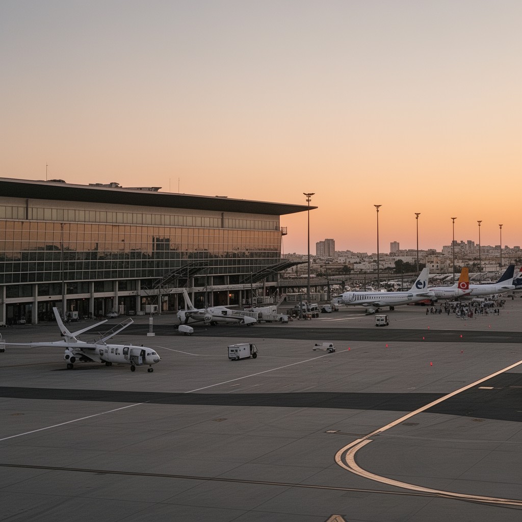 AI-generated illustration of Rabat–Salé Airport