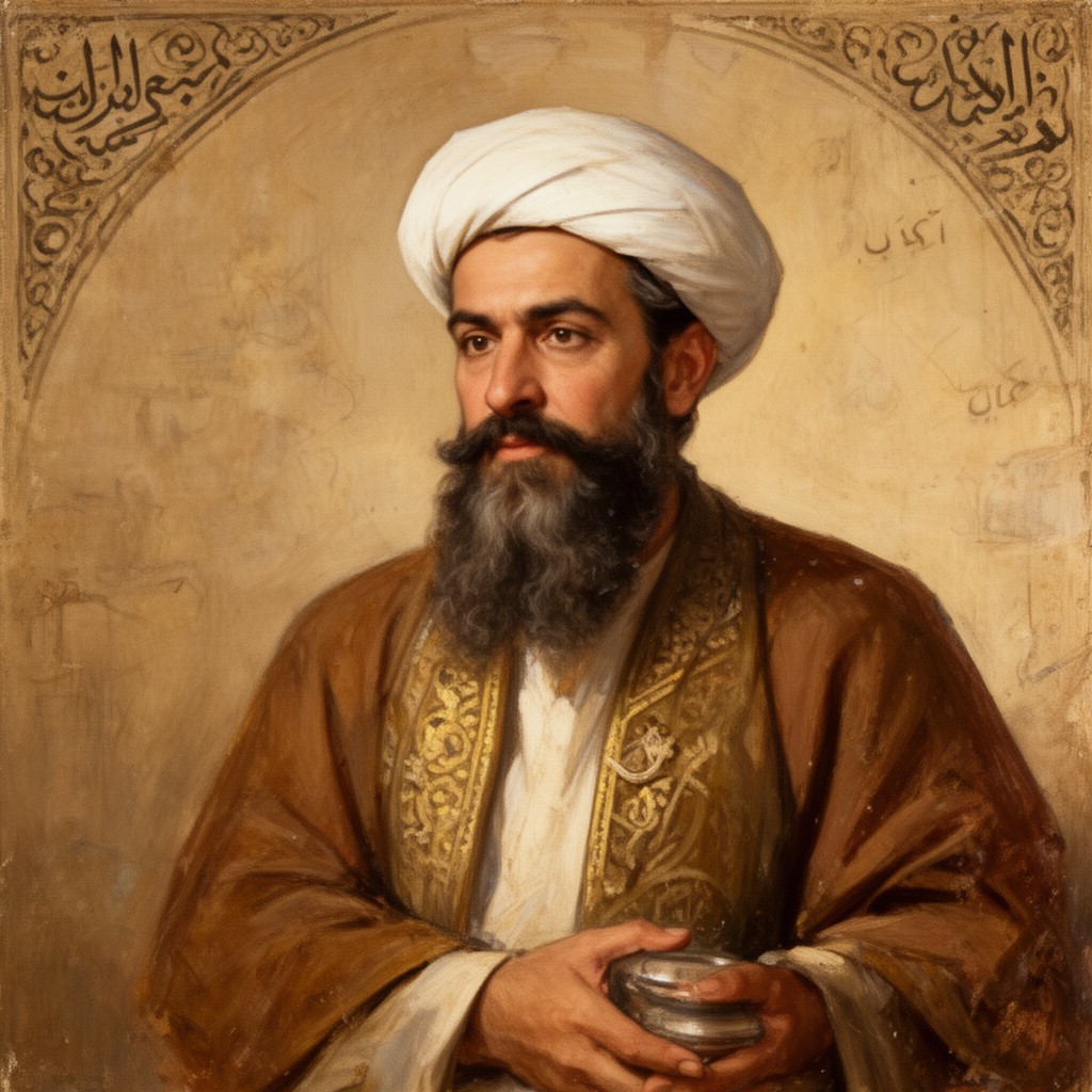 AI-generated illustration of al-Ma'mun