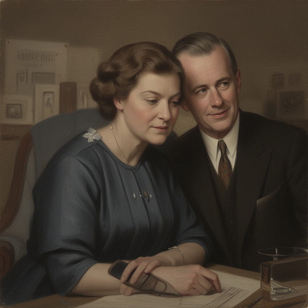 AI-generated illustration of Louise Gill Macy