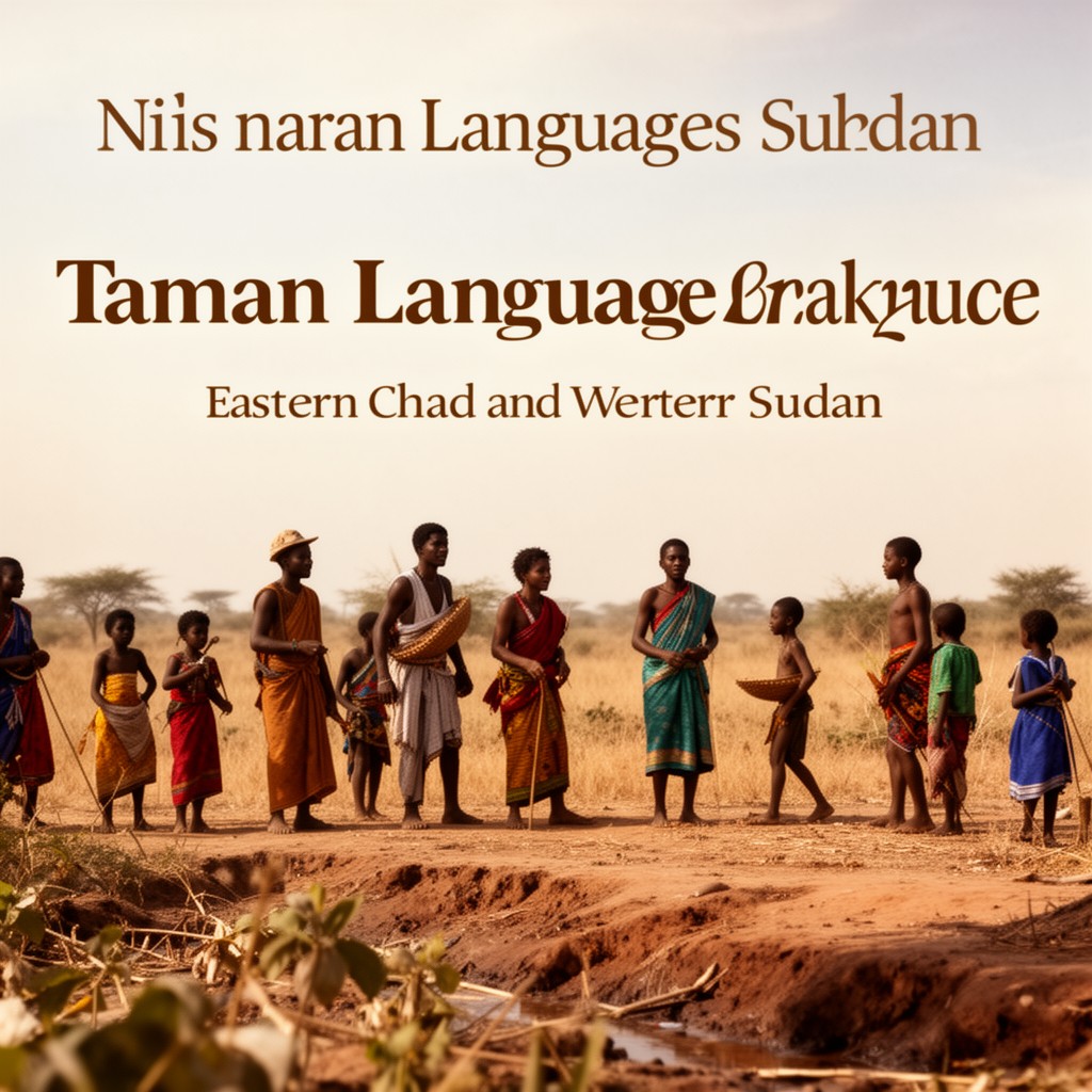 AI-generated illustration of Taman languages