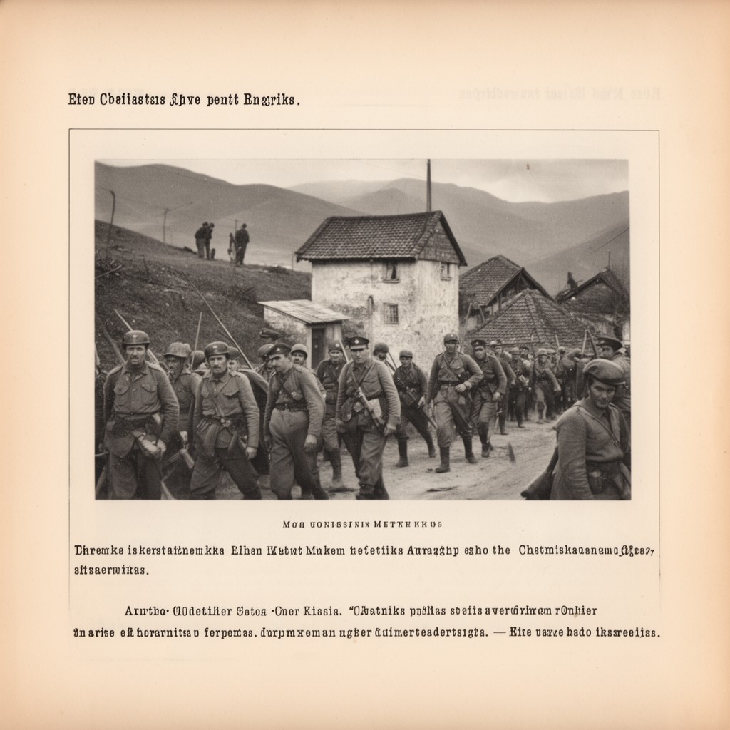 AI-generated illustration of Chetniks