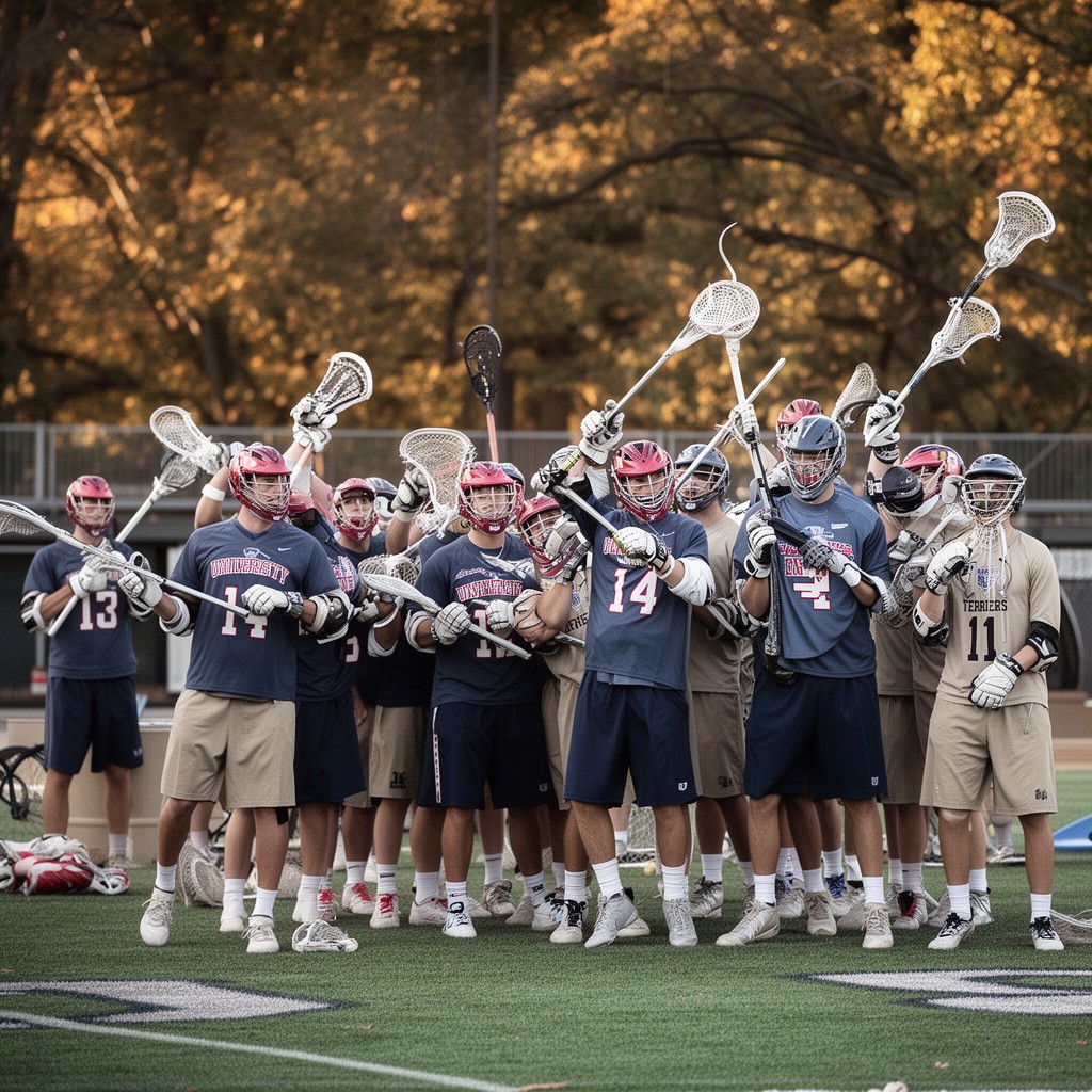 AI-generated illustration of Boston University Terriers men’s lacrosse team