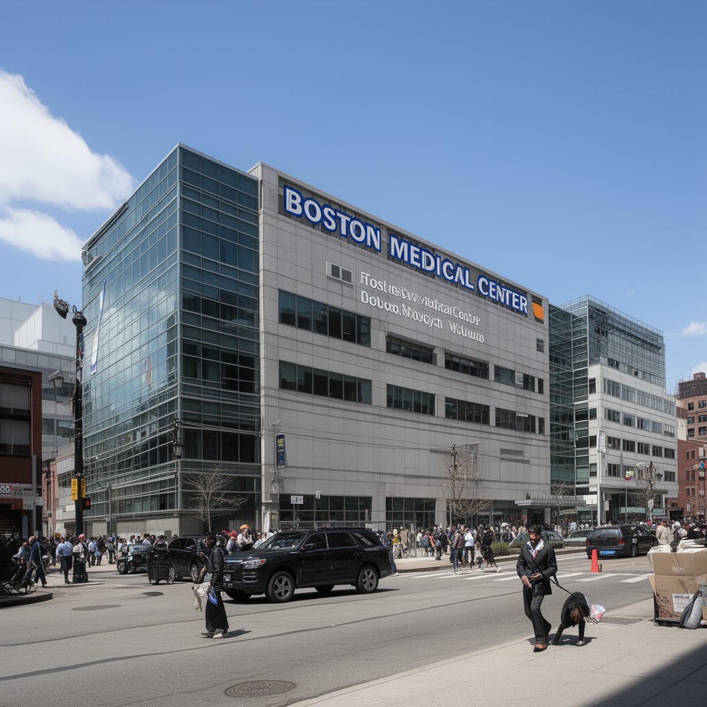 AI-generated illustration of Boston Medical Center