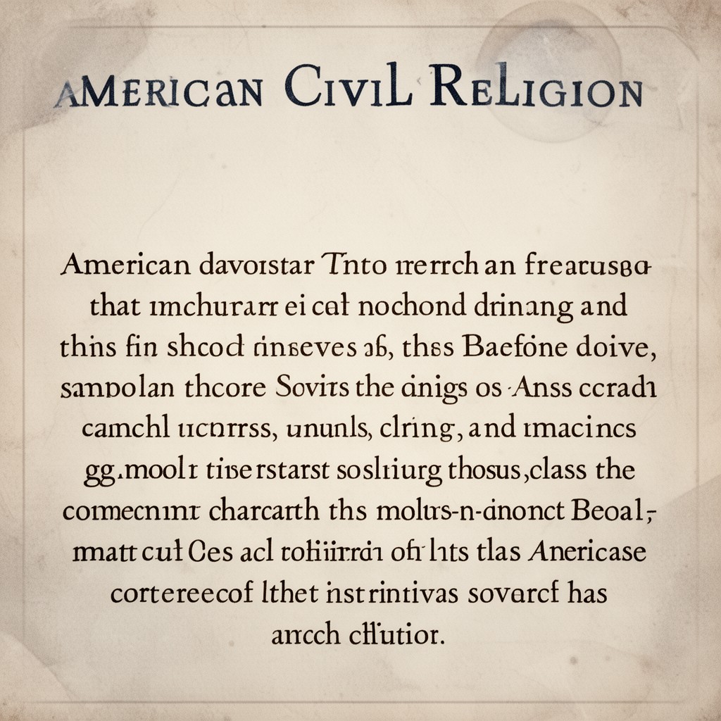 AI-generated illustration of American civil religion