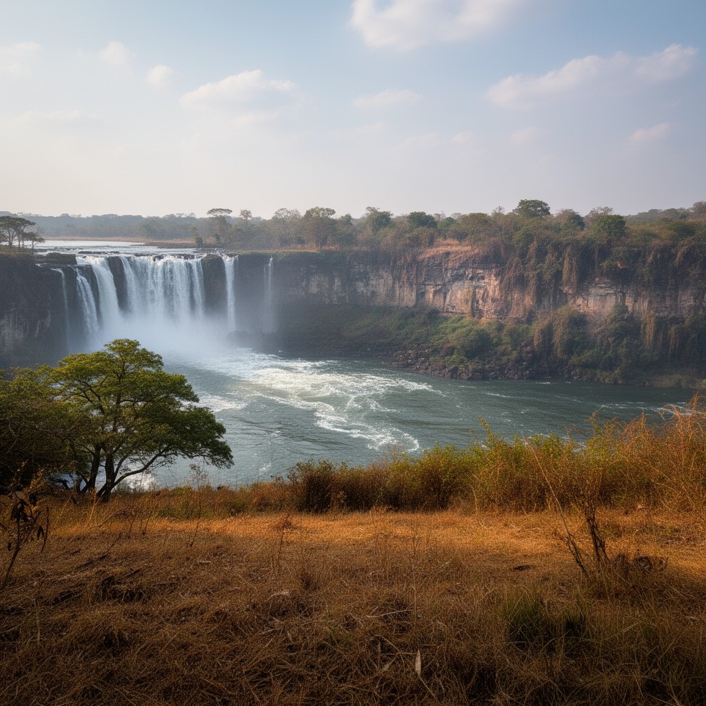 AI-generated illustration of Mosi-oa-Tunya National Park