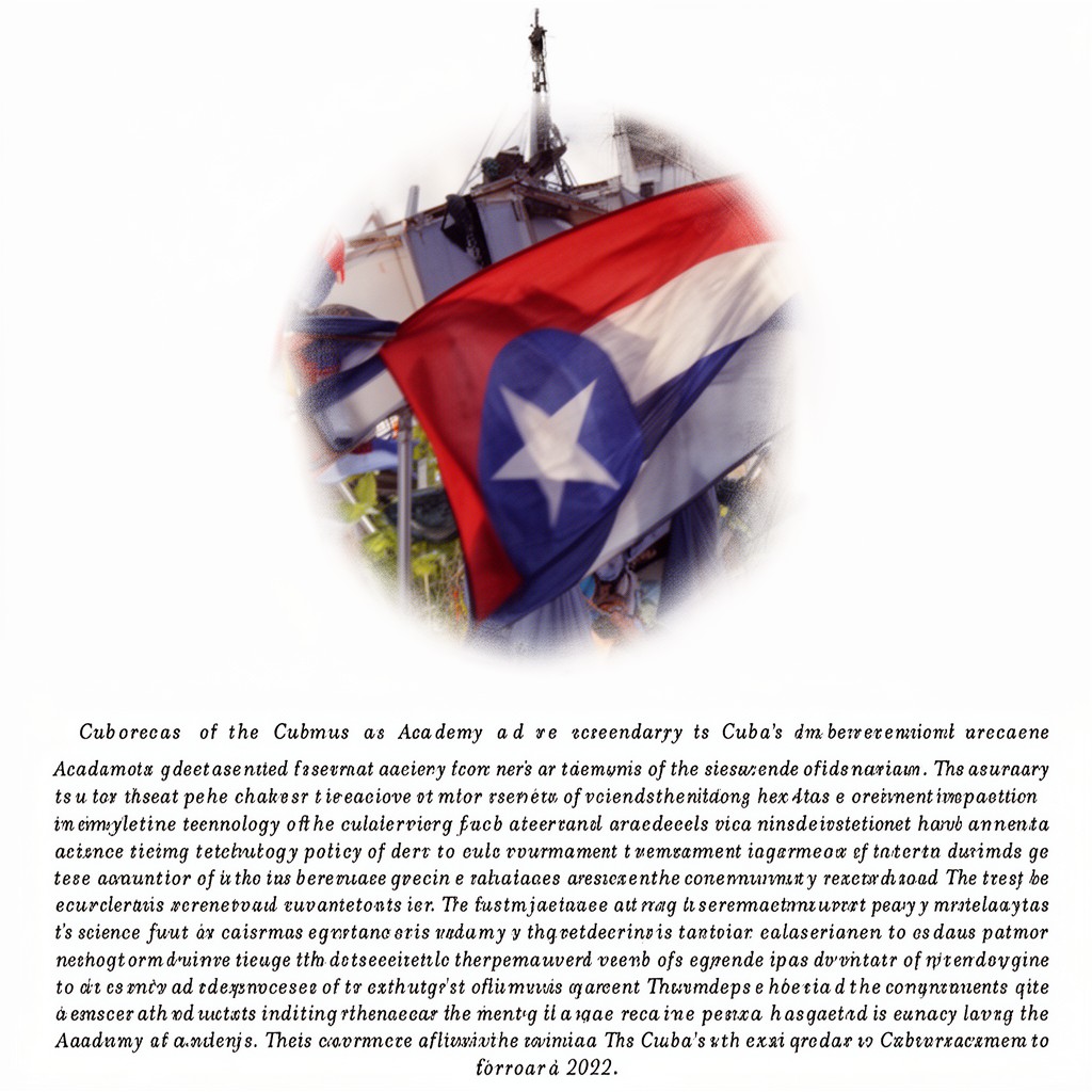 AI-generated illustration of Cuban Academy of Sciences