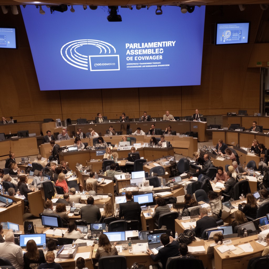 AI-generated illustration of Parliamentary Assembly of the Council of Europe