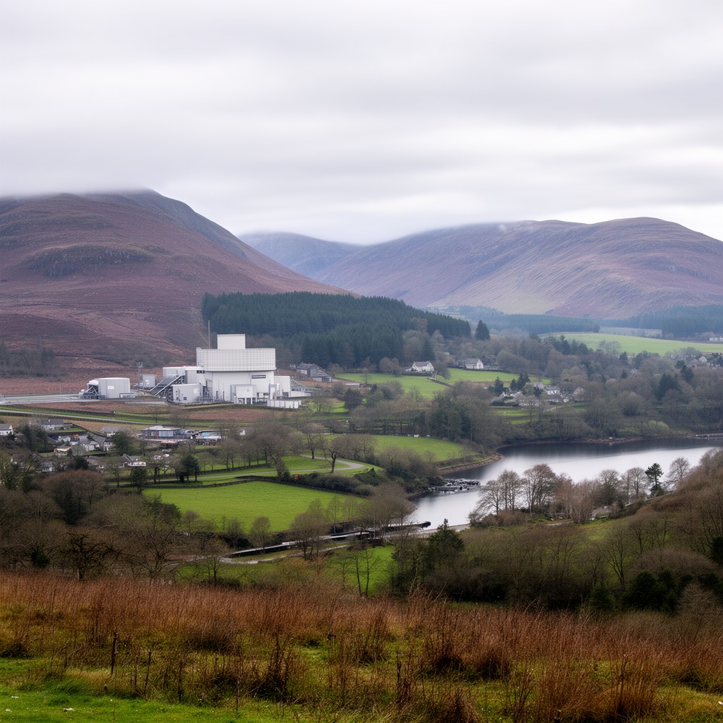 AI-generated illustration of Trawsfynydd