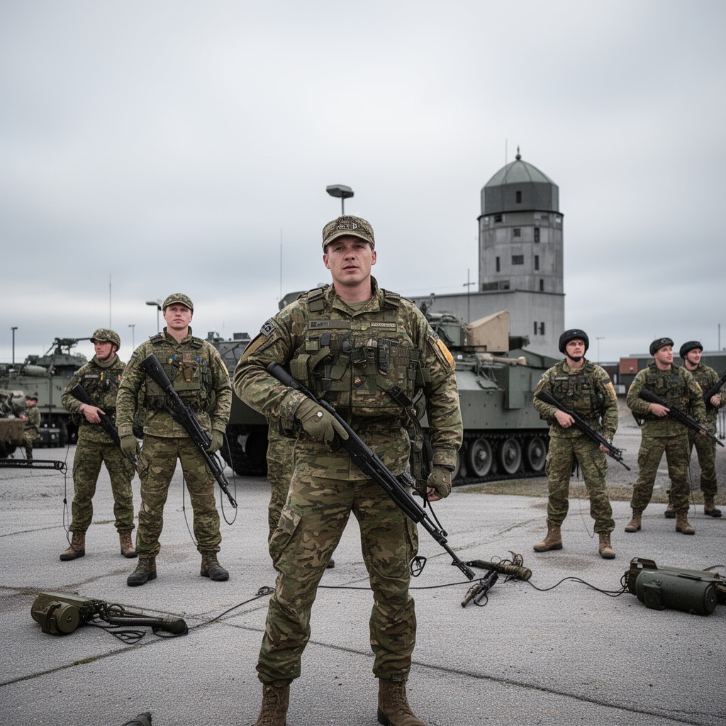 AI-generated illustration of Estonian Defence Forces