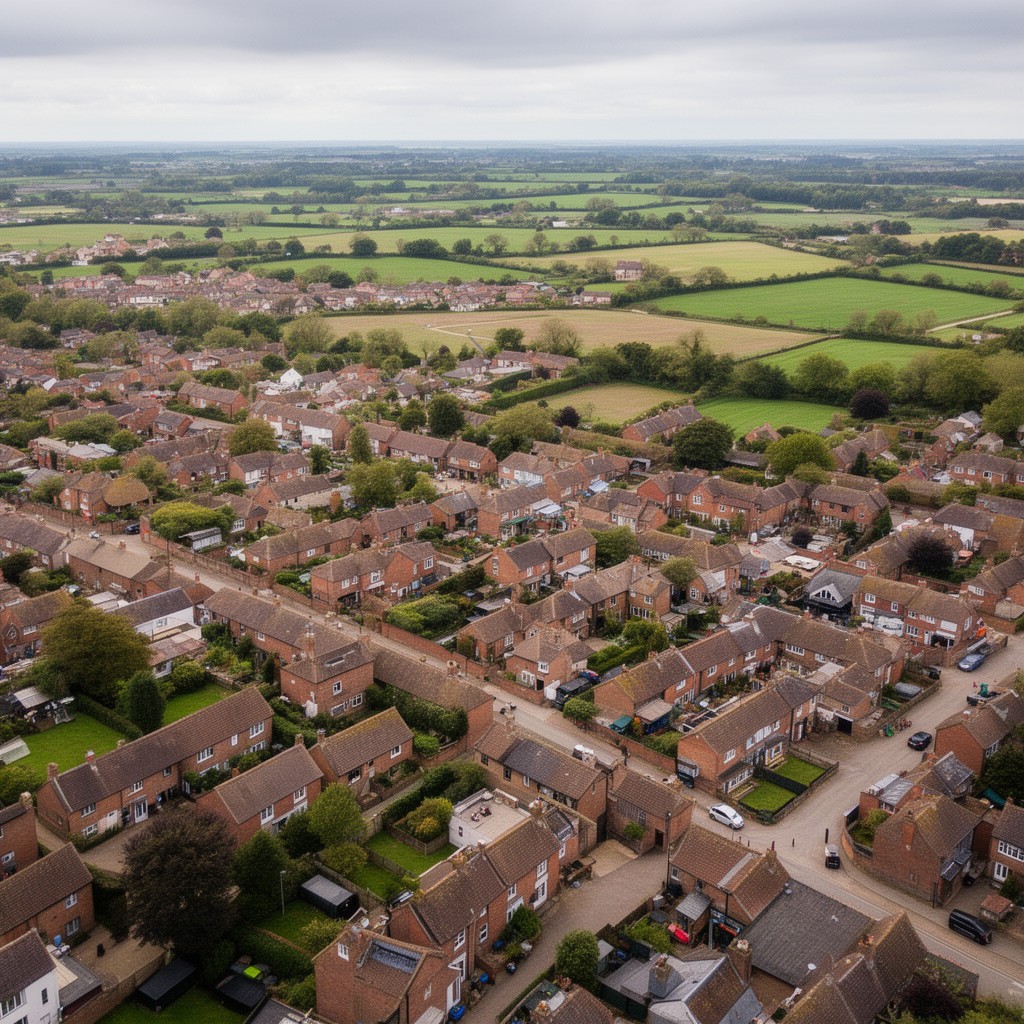 AI-generated illustration of South Wootton
