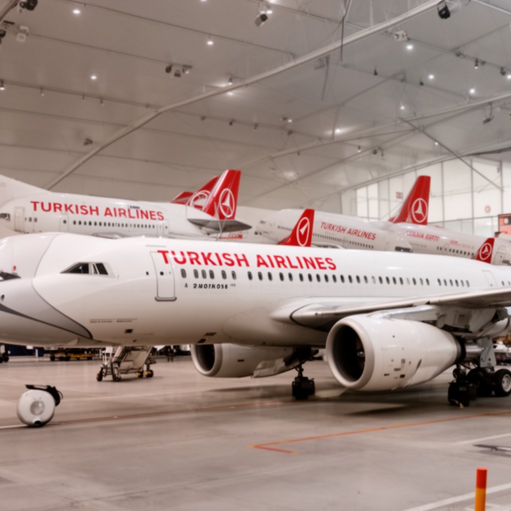 AI-generated illustration of Turkish Airlines