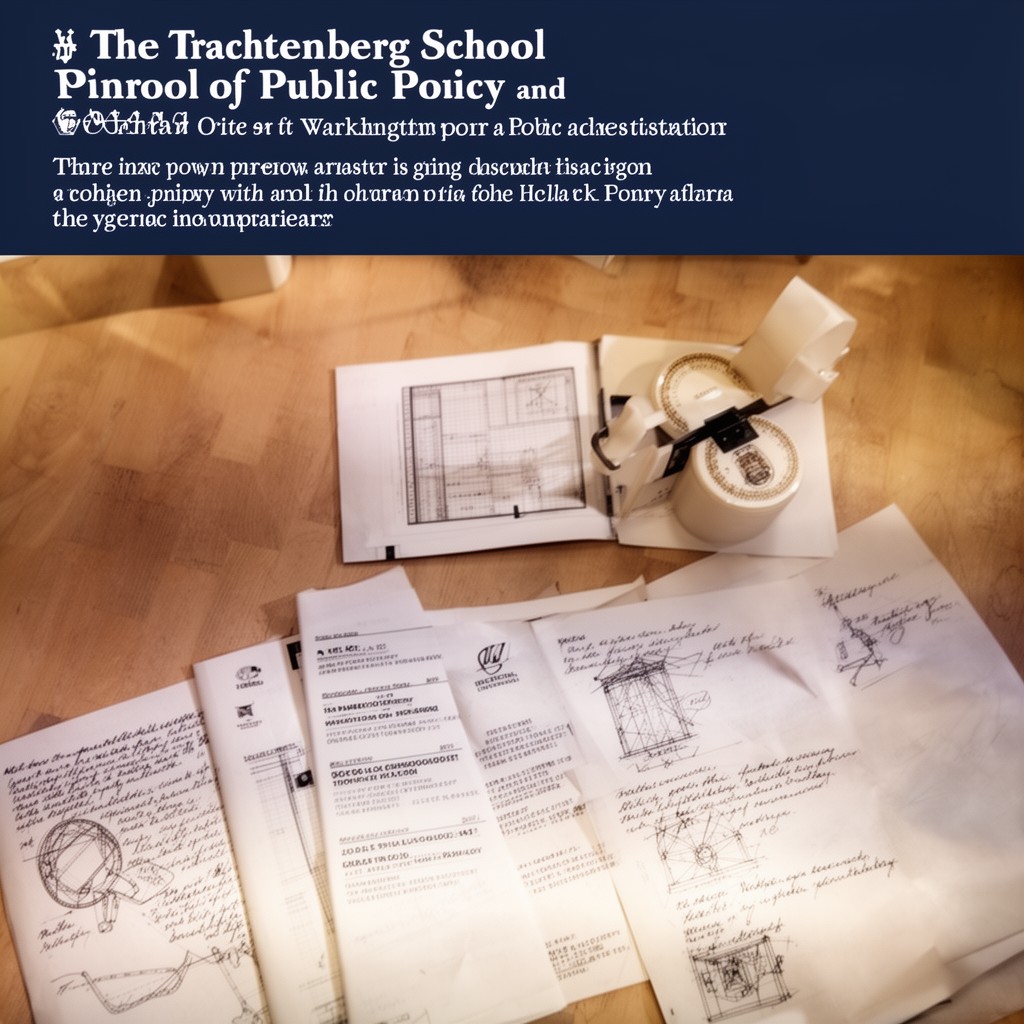 AI-generated illustration of Trachtenberg School of Public Policy and Public Administration