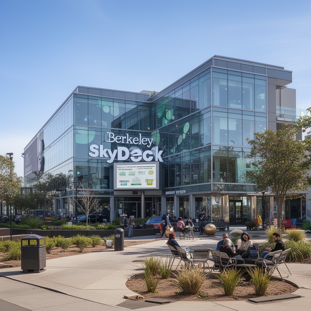 AI-generated illustration of Berkeley SkyDeck accelerator