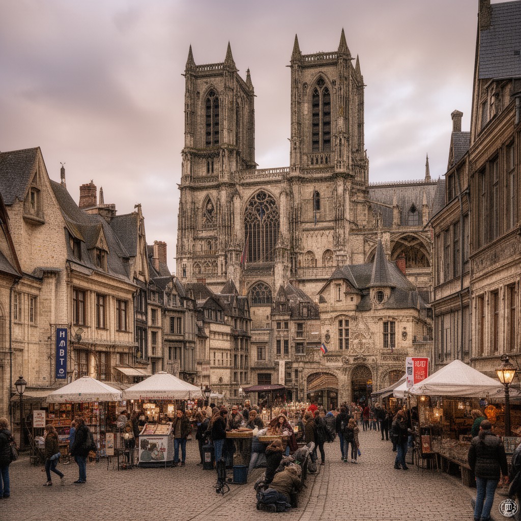 AI-generated illustration of Rouen