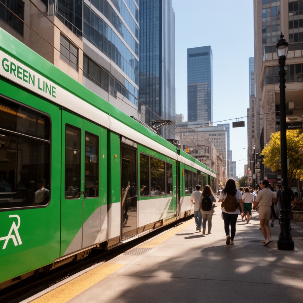AI-generated illustration of DART Green Line