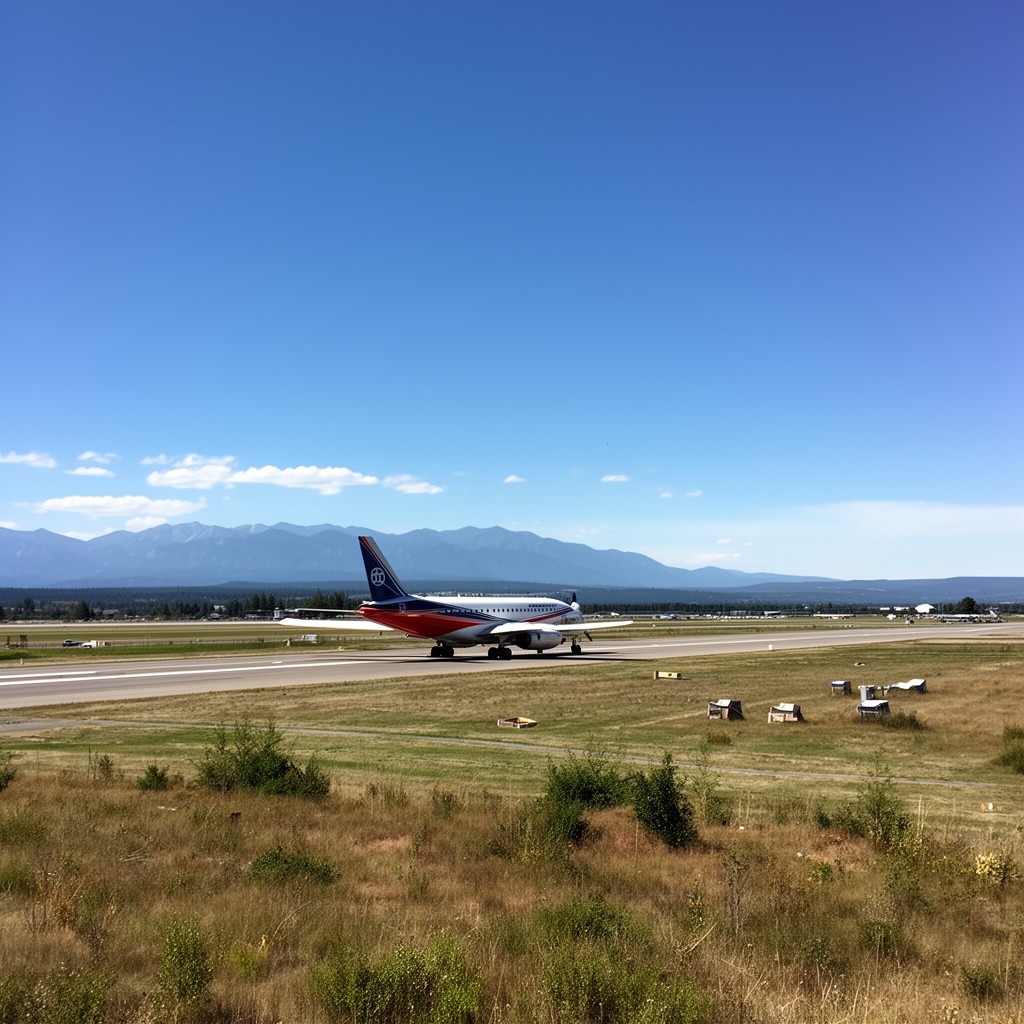 AI-generated illustration of Redmond Municipal Airport