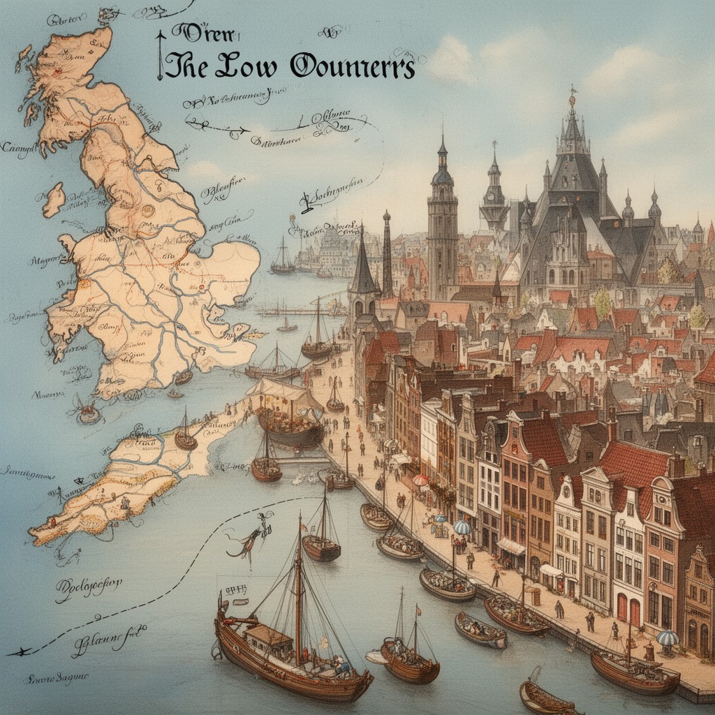 AI-generated illustration of Low Countries