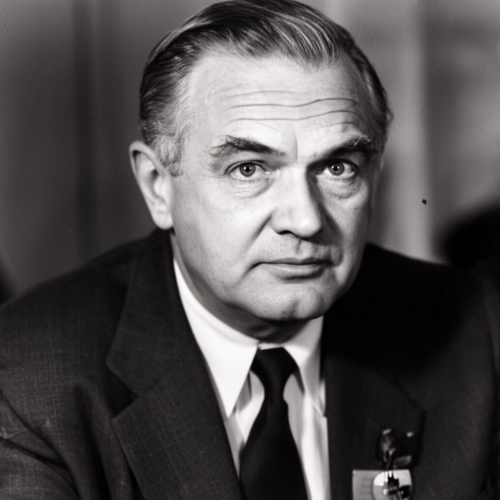 AI-generated illustration of Władysław Gomułka