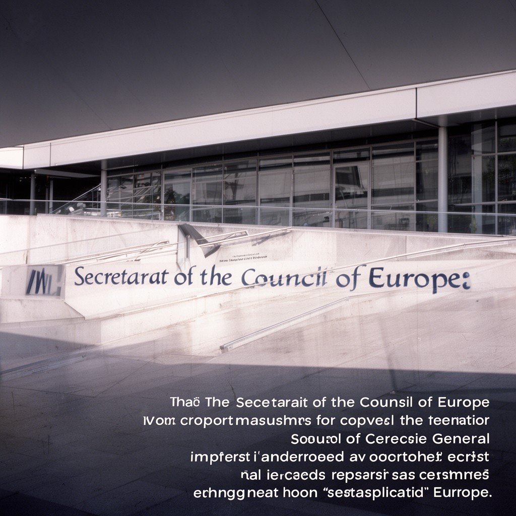 AI-generated illustration of Secretariat of the Council of Europe