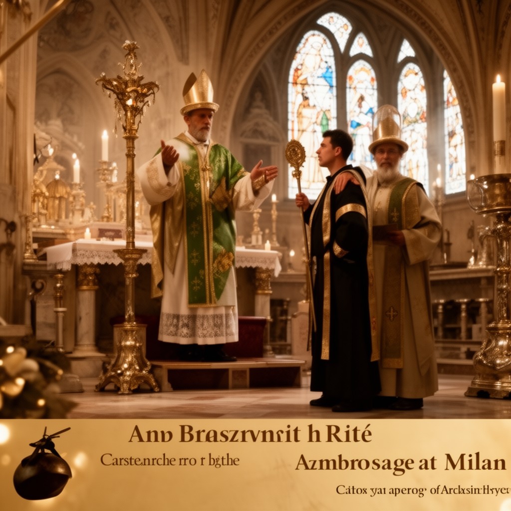 AI-generated illustration of Ambrosian Rite
