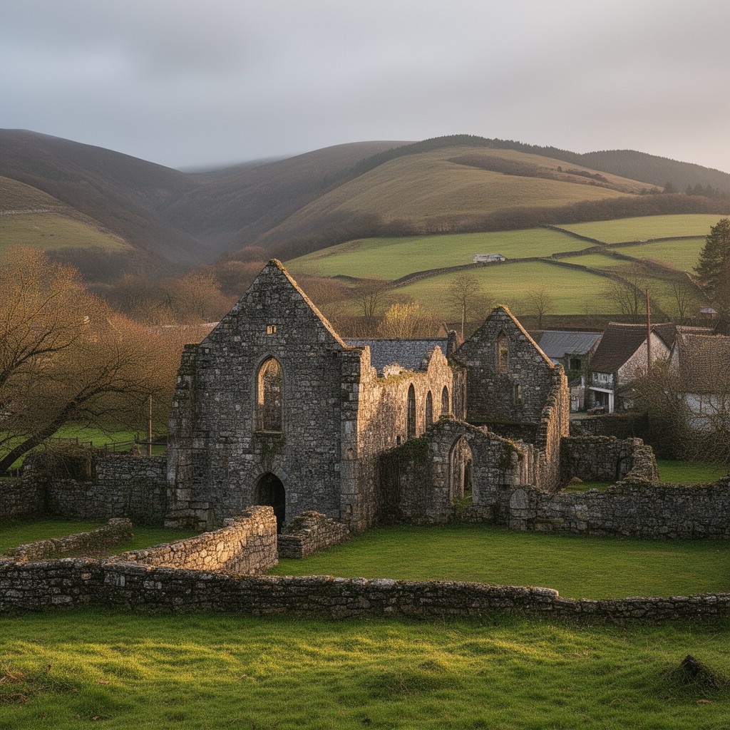 AI-generated illustration of Llanelltyd